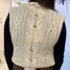 GILET LAVORATO A MAGLIA IN TRECCE
