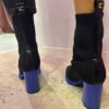 STIVALETTO CALZA CON SUOLA BLU