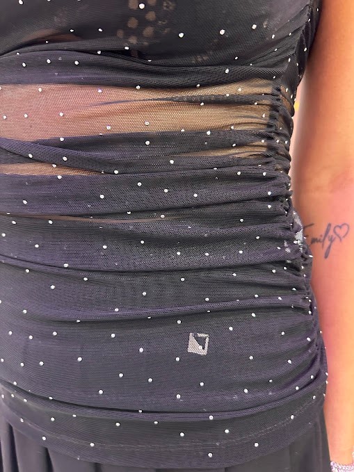 TOP VELATO CON STRASS