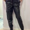 PANTALONE CARGO EFFETTO PELLE