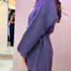 CARDIGAN LANA E MOHAIR CON CINTURA
