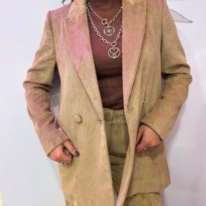 BLAZER OVER IN VELLUTO A COSTE