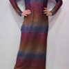 VESTITO MIDI COLLO ALTO LUREX