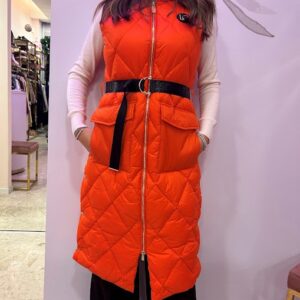 GILET IMBOTTITO CON CINTURA