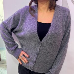 CARDIGAN CON BOTTONI MISTO LANA