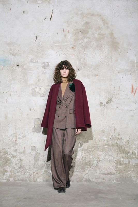 CAPPOTTO CORTO SCIARPA MISTO LANA