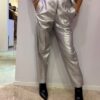 PANTALONE ECOPELLE SILVER