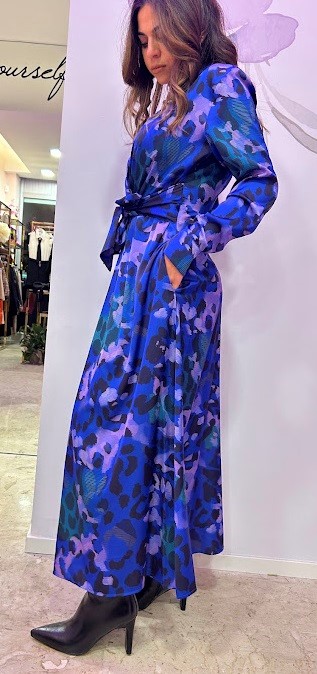 VESTITO LUNGO STAMPA MILITARE