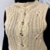 GILET LAVORATO A MAGLIA IN TRECCE