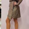 VESTITO CORTO CON MANICHE A SBUFFO