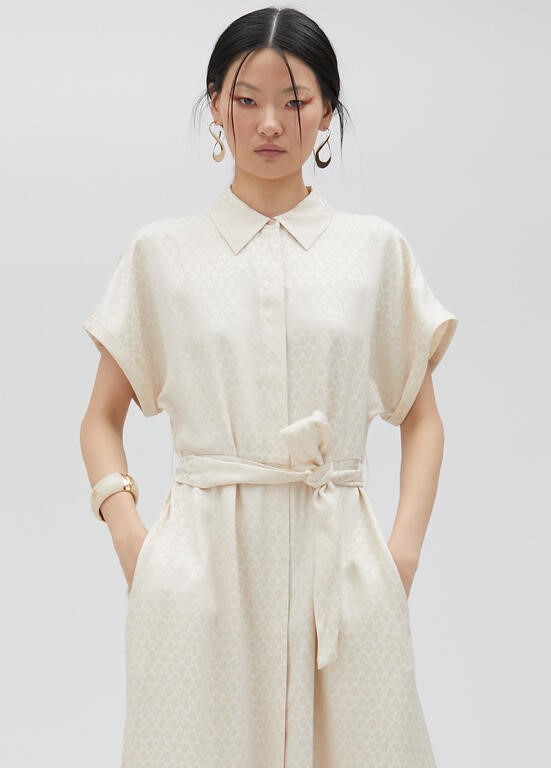 VESTITO CHEMISIER SATINATO