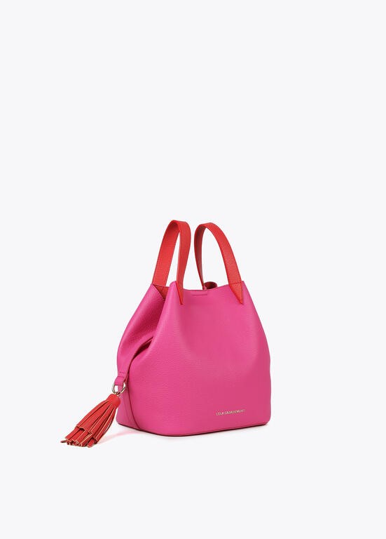 BORSA BICOLORE CON NAPPA