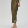 PANTALONI POPELINE ORLO RISVOLTO