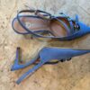 SLINGBACK FIBBIE IN PELLE