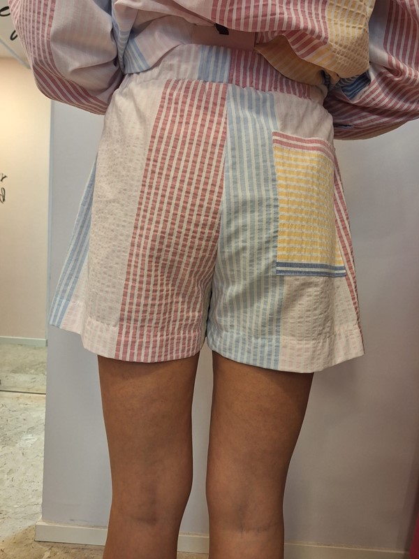 SHORT COTONE RIGHE