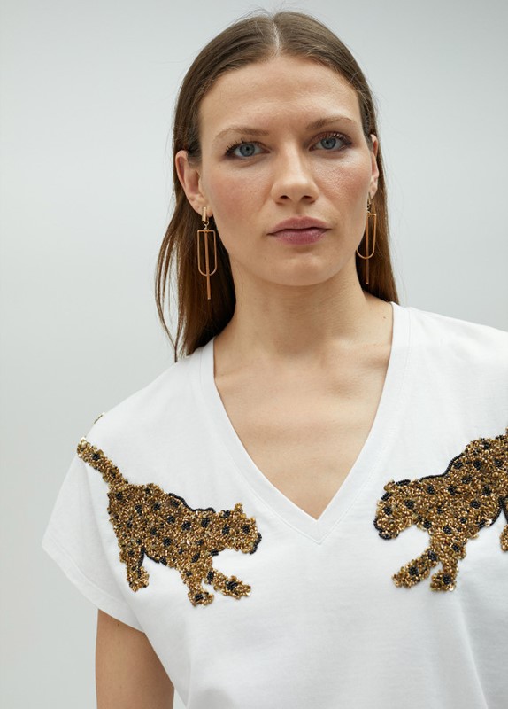 T-SHIRT STRASS TIGRI
