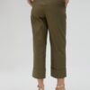 PANTALONI POPELINE ORLO RISVOLTO