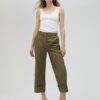 PANTALONI POPELINE ORLO RISVOLTO