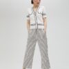 PULLOVER MANICHE CORTE BICOLORE