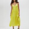 VESTITO CON SPALLINE E VOLANT