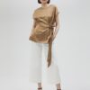 BLUSA SATINATA LEGATA IN VITA
