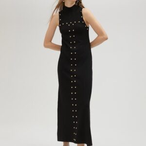 VESTITO IN MAGLIA CON BORCHIE