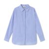 CAMICIA RIGHE CON LOGO STRASS