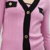 TOP IN MAGLIA BICOLORE