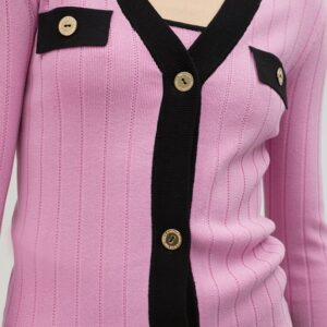 TOP IN MAGLIA BICOLORE