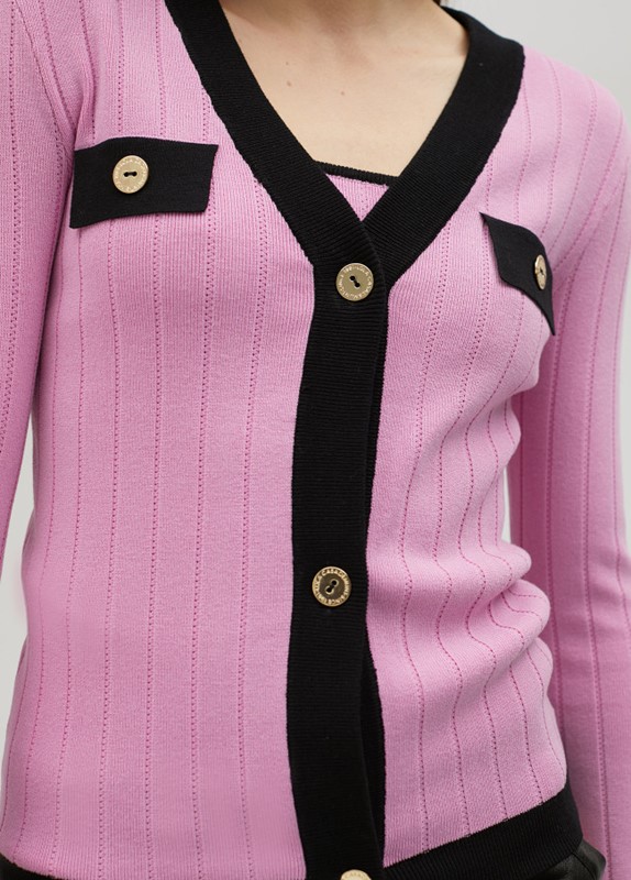 TOP IN MAGLIA BICOLORE