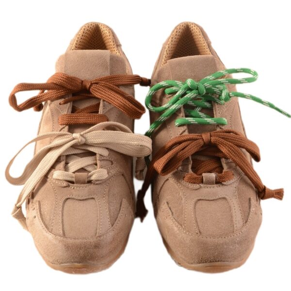 SNEAKERS DOPPIO LACCIO IN PELLE
