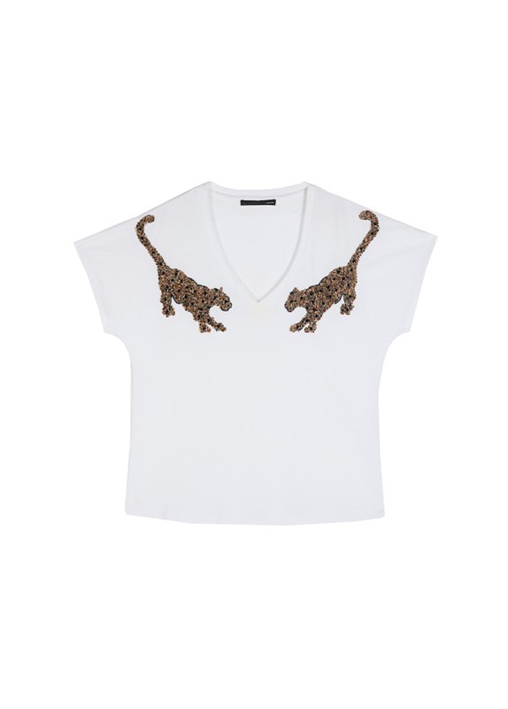 T-SHIRT STRASS TIGRI