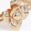 CINTURA ELASTICIZZATA IN METALLO CON FIORE