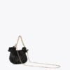MINI BORSA SATINATA CON FIOCCHI LATERALI