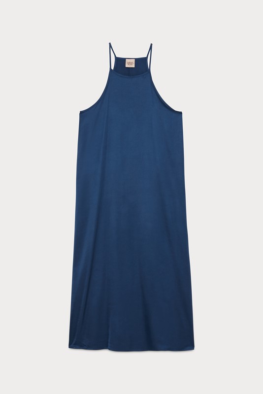 ABITO MIDI SPALLINE 100% VISCOSA