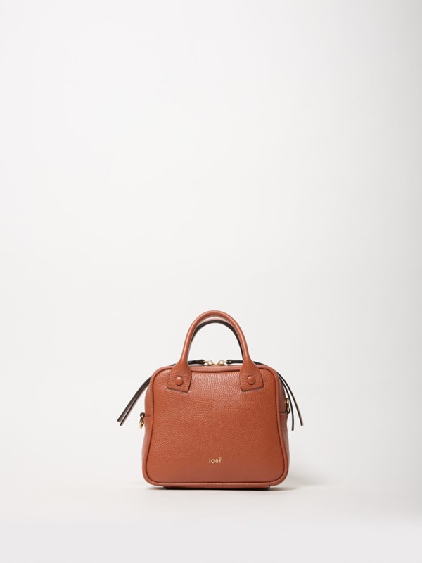 BAULETTO PELLE MARTELLATA CON TRACOLLA
