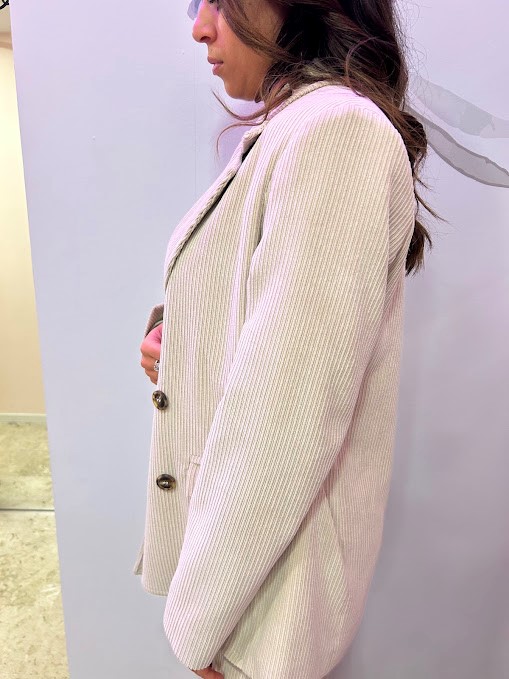 GIACCA VELLUTO RIGHE