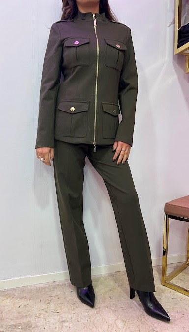 GIACCA PUNTO ROMA CON CERNIERA