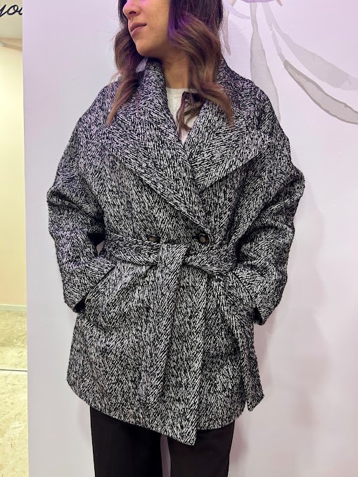 CAPPOTTO CORTO SPIGATO MISTO LANA