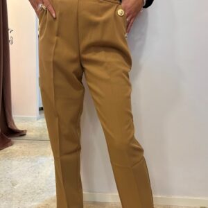 PANTALONI CON ELASTICO E BOTTONI LATERALI