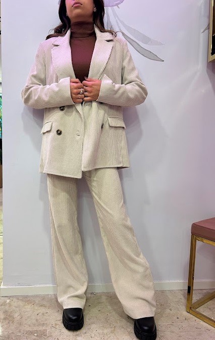 GIACCA VELLUTO RIGHE