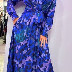 VESTITO LUNGO STAMPA MILITARE