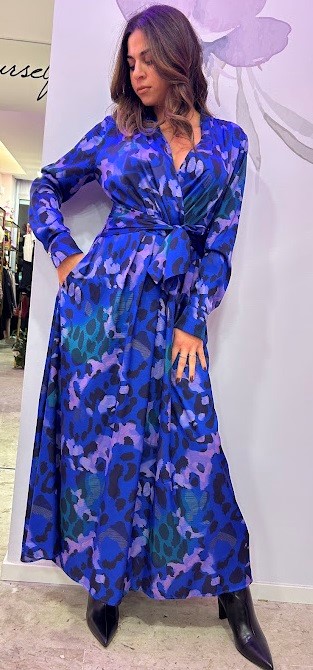 VESTITO LUNGO STAMPA MILITARE