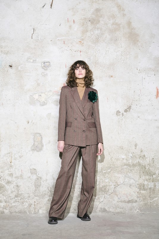 PANTALONE LARGO A QUADRI