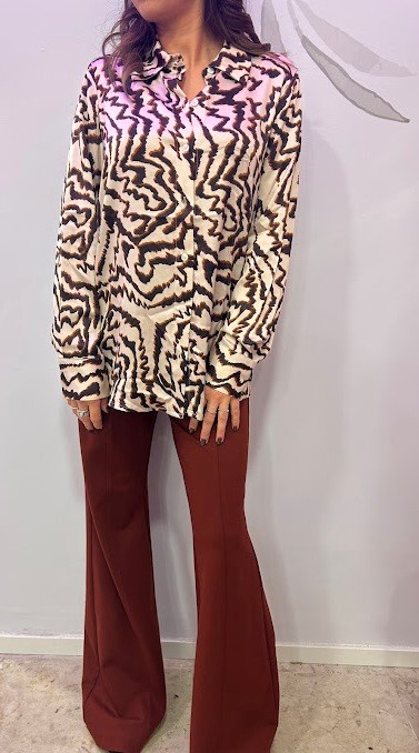 CAMICIA BOTTONI ZEBRATA