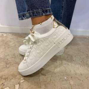 AA047EC28013BFBCCAB9BB098C7383C5_ SNEAKERS BIANCA DETTAGLI ORO