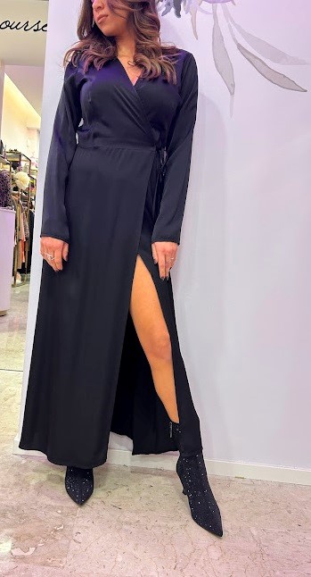 ABITO LUNGO VISCOSA SCOLLO V