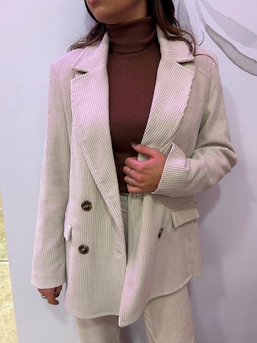 GIACCA VELLUTO RIGHE