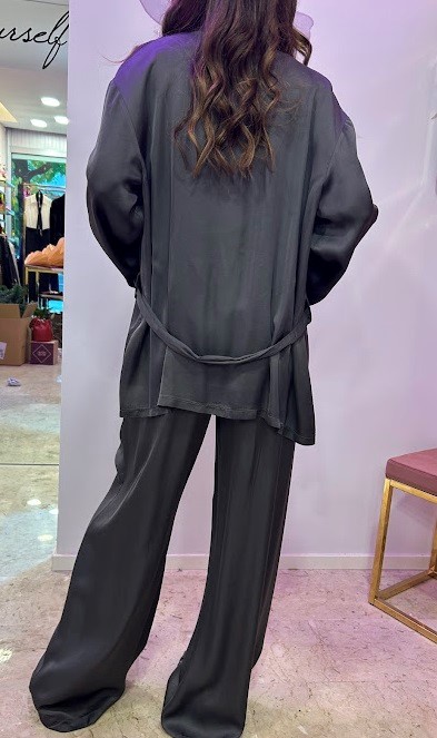 GIACCA KIMONO CON CINTURA