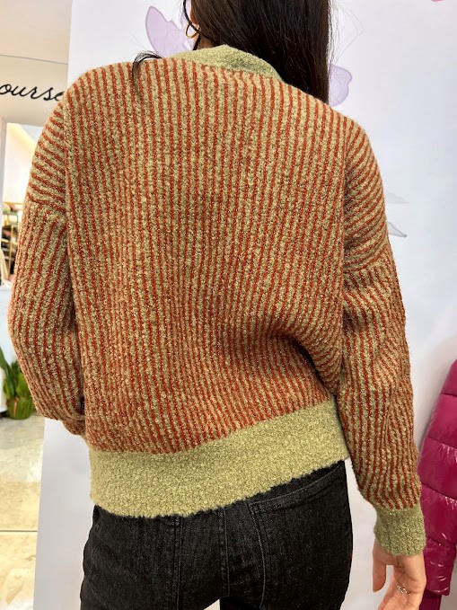 CARDIGAN BOTTONI ZEBRATO